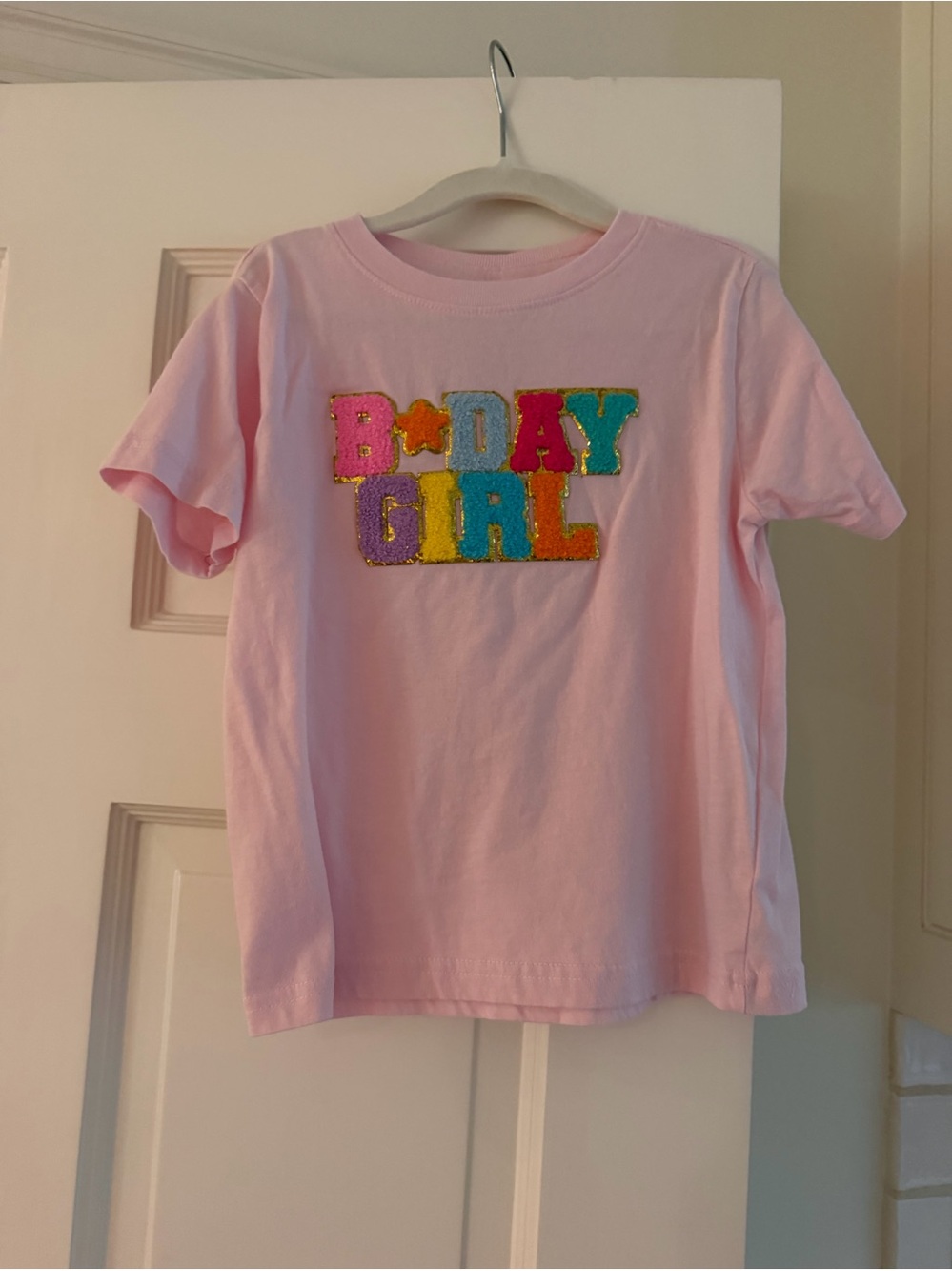 Sweet Wink Birthday Girl Patch Tee – Pink – 4T - Picture 4 of 5